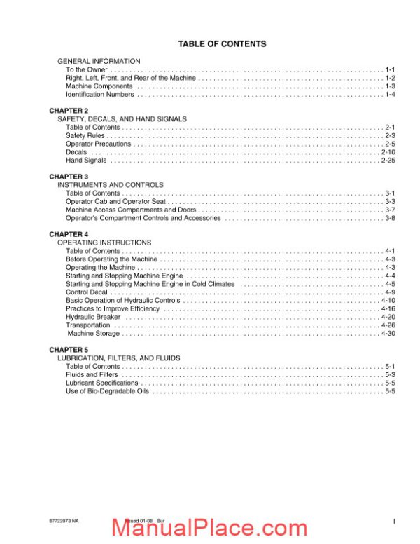 case crawler excavator cx50b tier 4 operators manual page 3