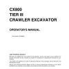case crawler excavator cx800b operators manual page 1