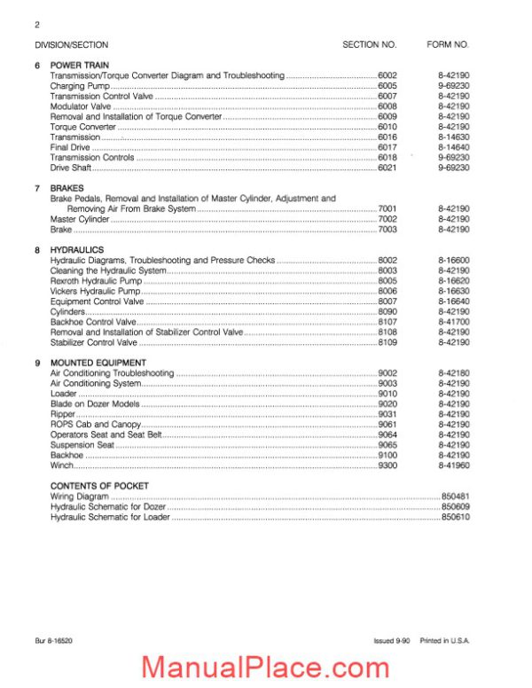 case crawlers 850d 855d service manual page 2