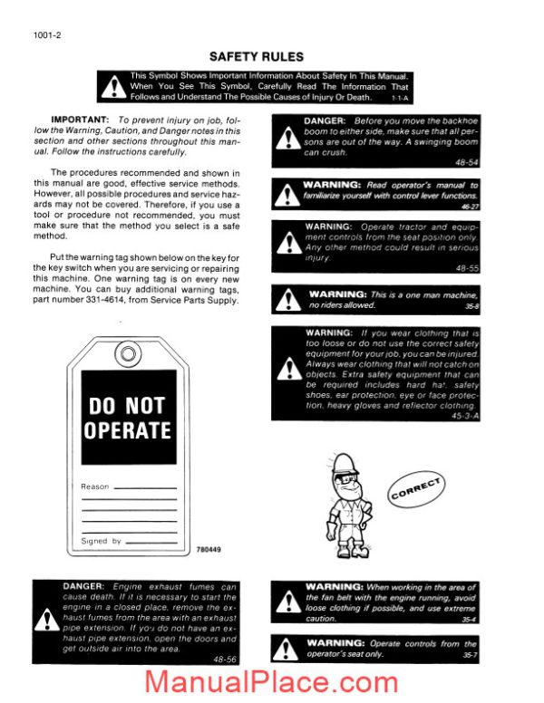 case crawlers 850d 855d service manual page 4