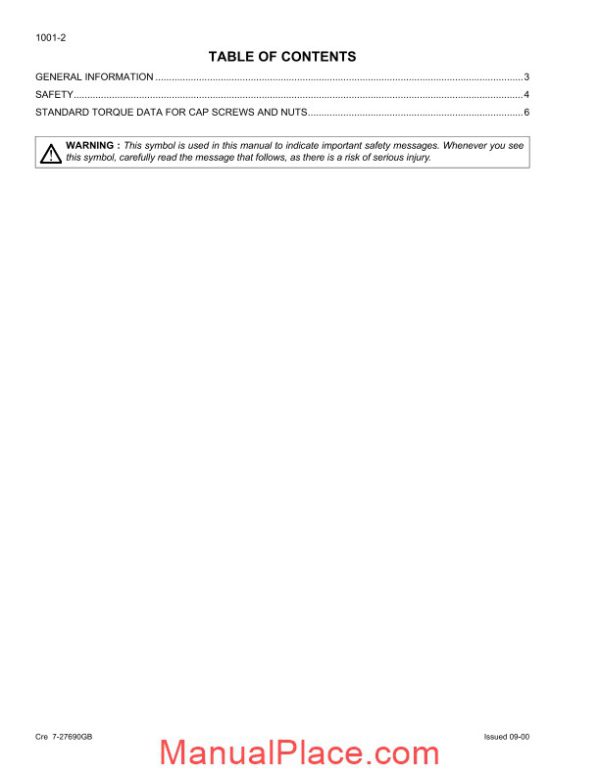 case cx210 230 240 crawler excavator shop manual page 4