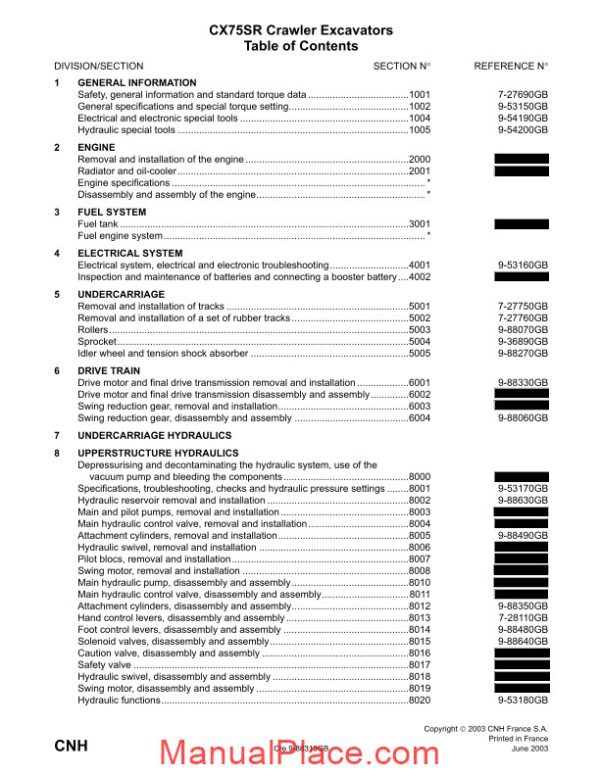 case cx75r series service manual page 1