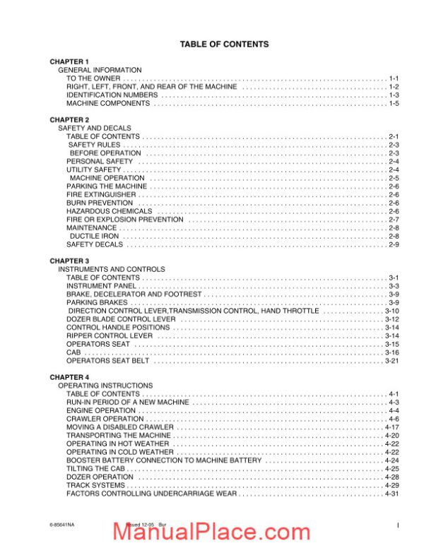 case dozers 650k 750k 850k tier 2 operator manual page 4