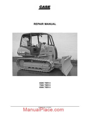 case dozers 650k 750k 850k tier 2 service manual page 1