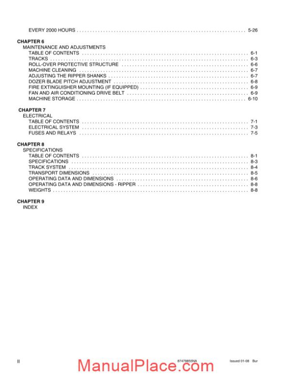 case dozers 750l 850l operator manual page 4