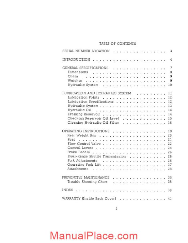 case forklift 430 operators manual page 4