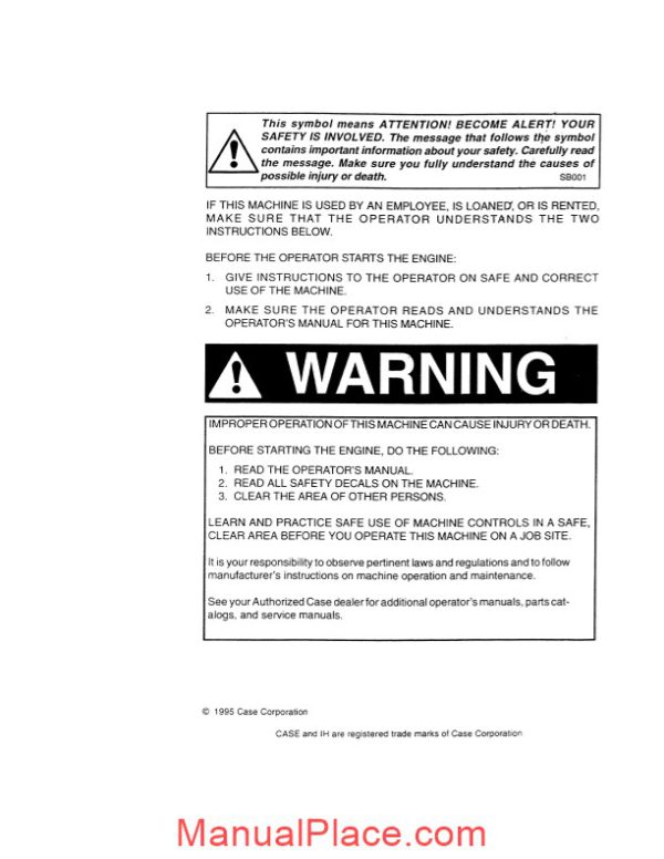 case forklift ck power shuttle forklift operators manual page 2