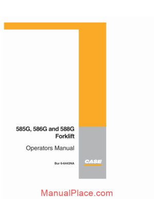 case forklift g series forklift operators manual page 1