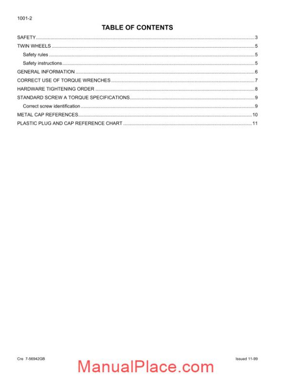 case hydraulics excavators 588 shop manual page 2