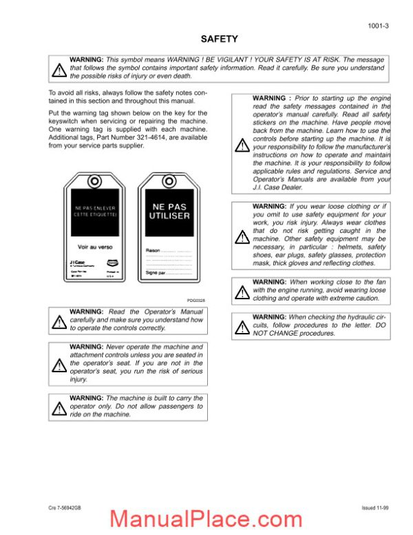 case hydraulics excavators 588 shop manual page 3