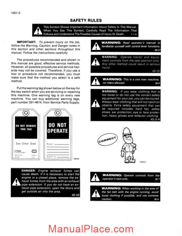 case uni loader 1835b service manual page 4