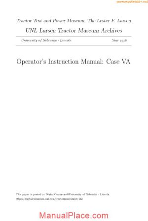 case va operators instruction manual sec wat page 1