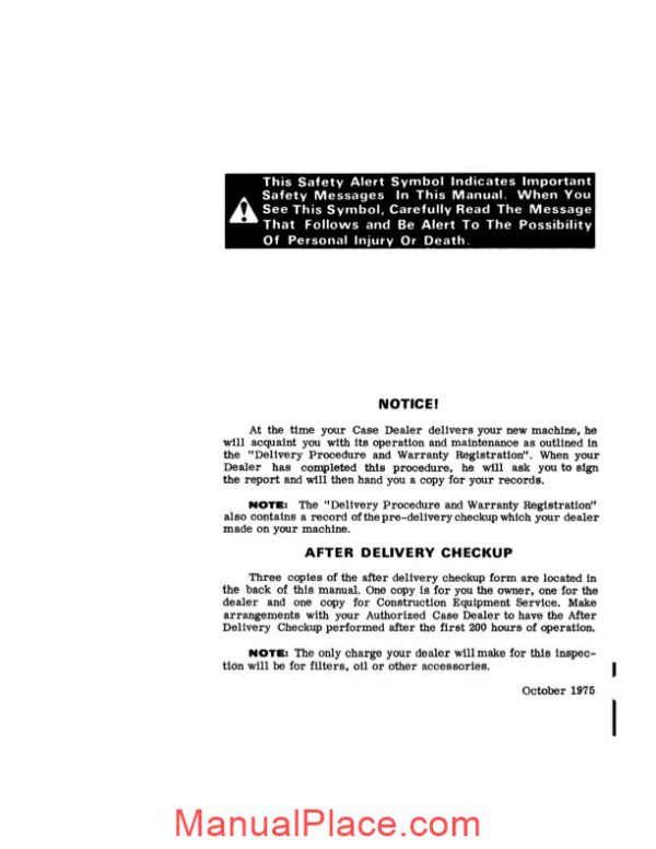 case w14 9119395 9119672 operators manual page 2