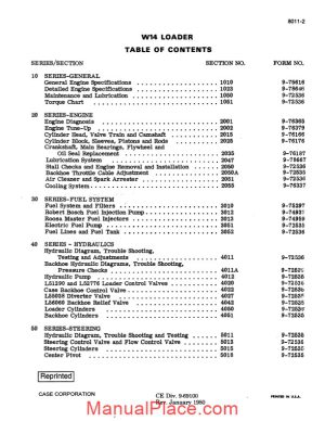 case w14 prior 9119672 service manual page 1