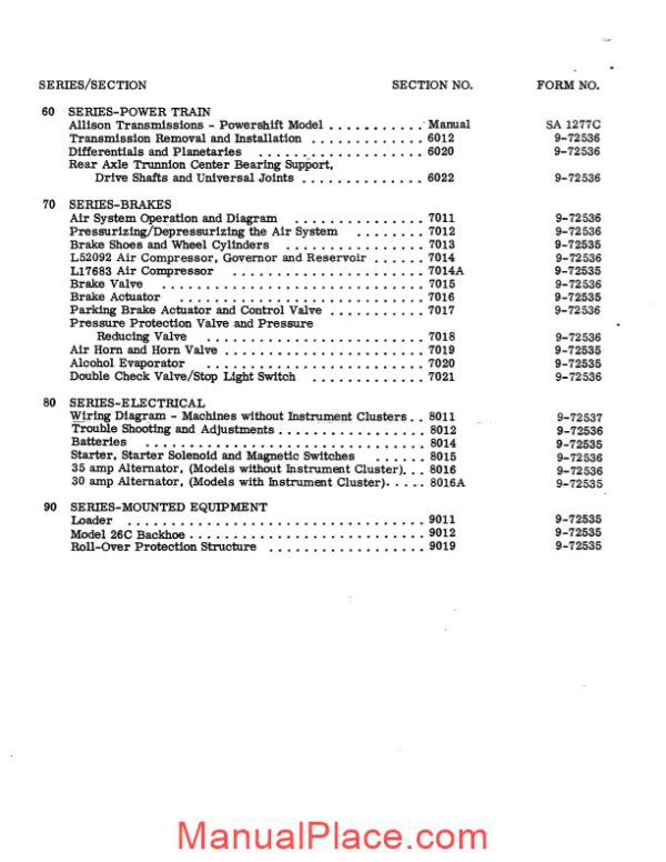 case w14 prior 9119672 service manual page 2