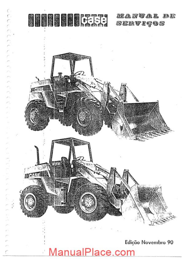 case wheel loader w18 w20 service manual page 1