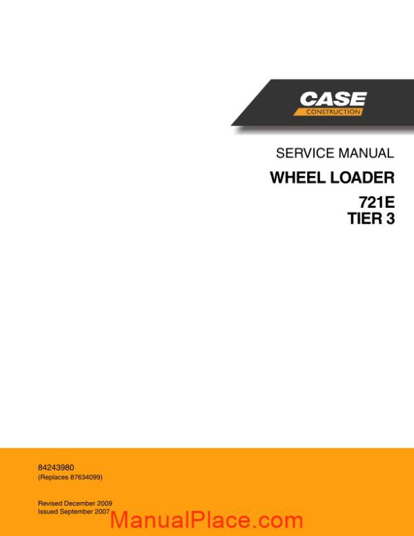 case wheel loaders 721e service manual page 1