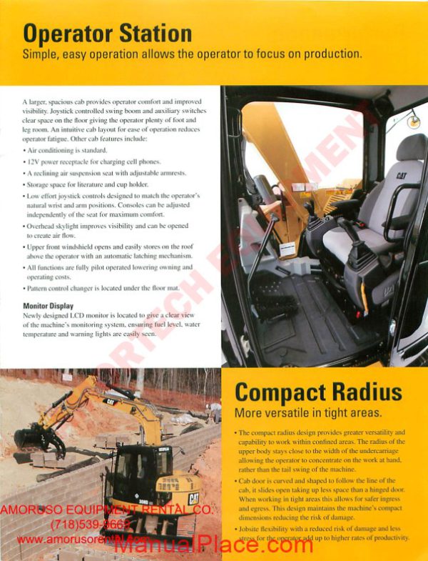 cat 308 dcrsb technical specifications page 3