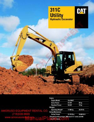 cat 311 cu technical specifications page 1