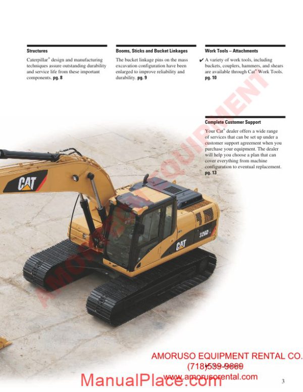 cat 320 dl technical specifications page 3