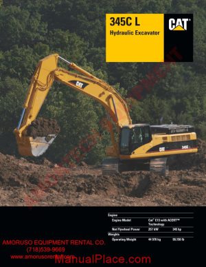 cat 345cl technical specifications page 1
