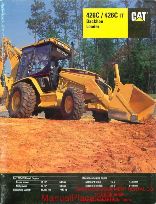 cat 426 technical specifications page 1