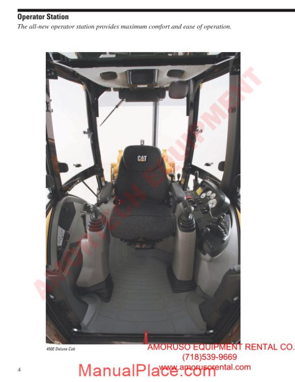 cat 450e technical specifications page 4