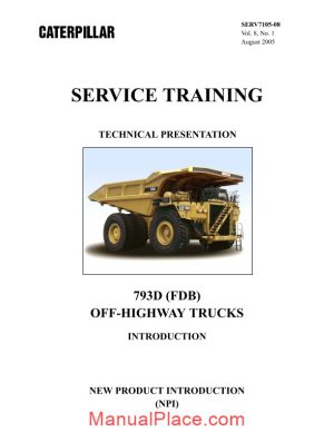 cat 793d off highway trucks training machine system page 1