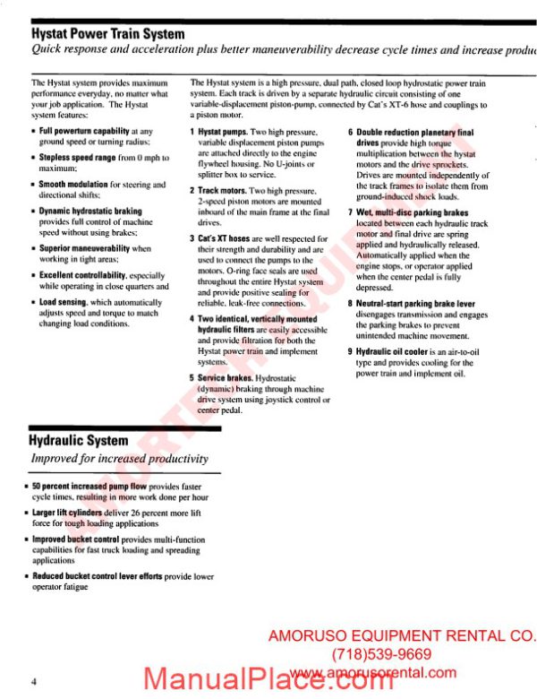 cat 939 technical specifications page 4