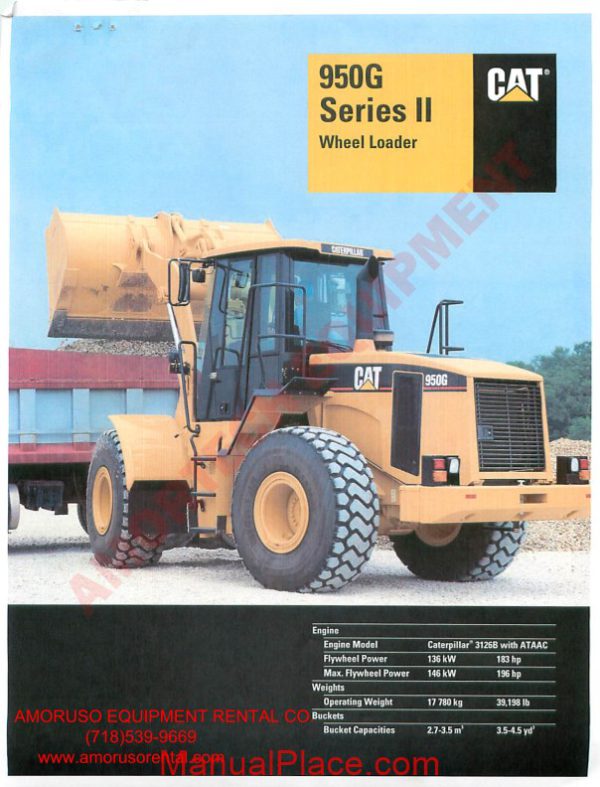 cat 950 technical specifications page 1