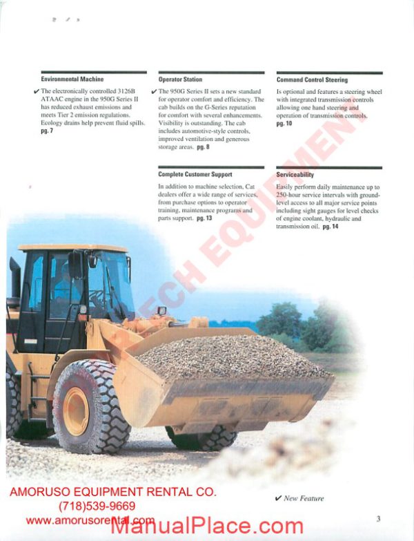 cat 950 technical specifications page 3