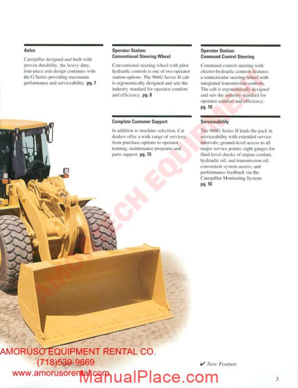 cat 966 technical specifications page 3