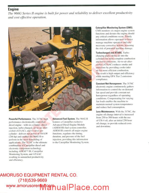 cat 966 technical specifications page 4