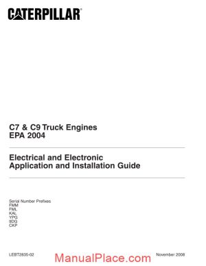 cat c7 c9 electrical electronic guide page 1
