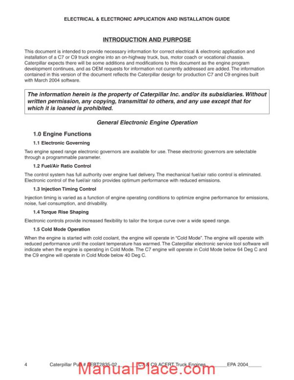 cat c7 c9 electrical electronic guide page 4