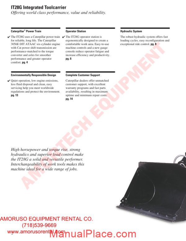 cat it28g technical specifications page 2