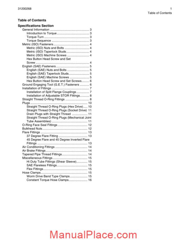 cat telehandler th360b service manual page 4