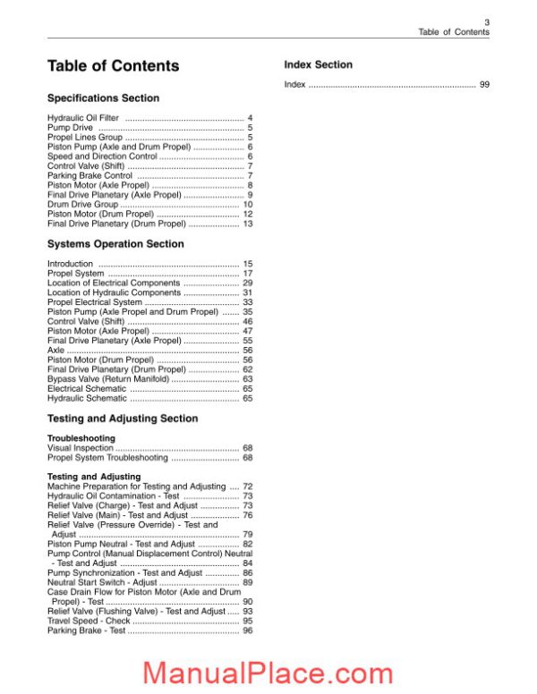 cat vibratory compactadora cp 500 e series specifications systems operation page 3