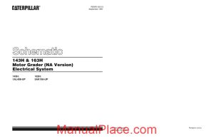 caterpillar 143h 163h motor grader electrical system schematic page 1