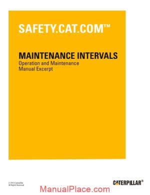 caterpillar 216b 268b skid steer loader operation and maintenance manual page 1