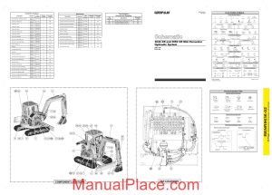 caterpillar 304c 305c cr mini hydraulic excavator hydraulic system schematic page 1