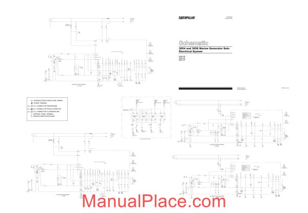 caterpillar 3054 and 3056 marine generator sets electrical system 1 page 1