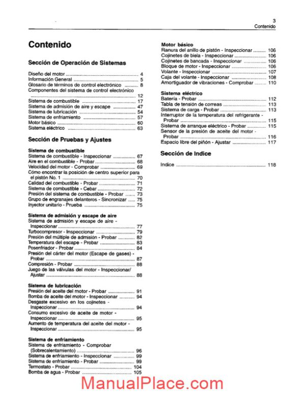 caterpillar 3126 manual servicio motores de camiones page 3