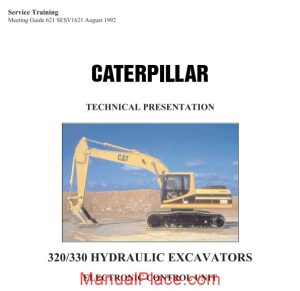 caterpillar 320 330 hydraulic excavator electronic control unit page 1