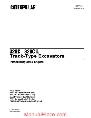 caterpillar 320c 320cl track type excavator parts manual japonesa 2006 page 1