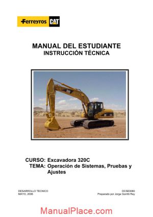 caterpillar 320c service manual spanish page 1