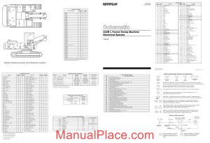 caterpillar 322b l forest swing machine electrical system schematic page 1