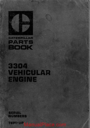 caterpillar 3304 78p1 up parts manual page 1