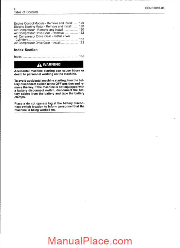 caterpillar 3406e on highway engine disassembly and assembly page 3