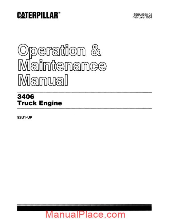 caterpillar 3406e service intervals page 2